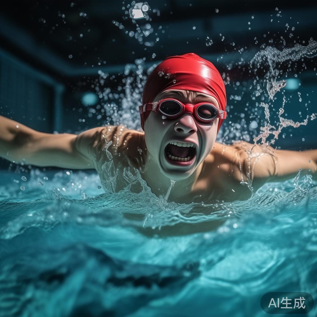 1.&nbsp;运动强度过大
许多游泳初学者或复训者为了快